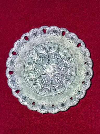 [Decorative Gift Tray Silver] Decorative Gift Tray-Silver